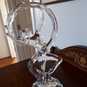 Art Deco Style Dancing Lady - Clear Glass -  Absolutely Stunning!
